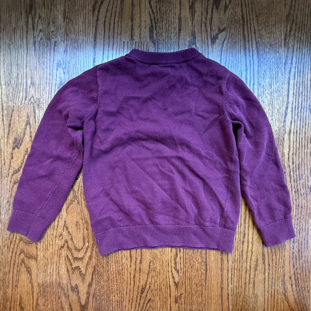 Gap Christmas Excavator Sweater Sz 5 - Picture 2 of 6